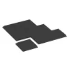 Typische Verlegung oder Einbausituation für den Artikel 0473 von WARCO - Corner tile (two chamfered sides), Farbton Anthracite in der Abmessung 500 x 500 x 40 mm.