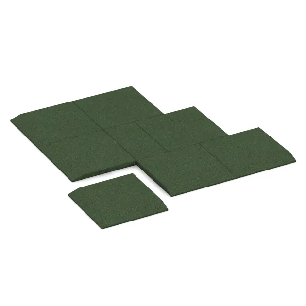 Typische Verlegung oder Einbausituation für den Artikel 0471 von WARCO - Corner tile (two chamfered sides), Farbton Grass Green in der Abmessung 500 x 500 x 40 mm.