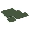 Typische Verlegung oder Einbausituation für den Artikel 0495 von WARCO - Corner tile (two chamfered sides), Farbton Grass Green in der Abmessung 500 x 500 x 80 mm.