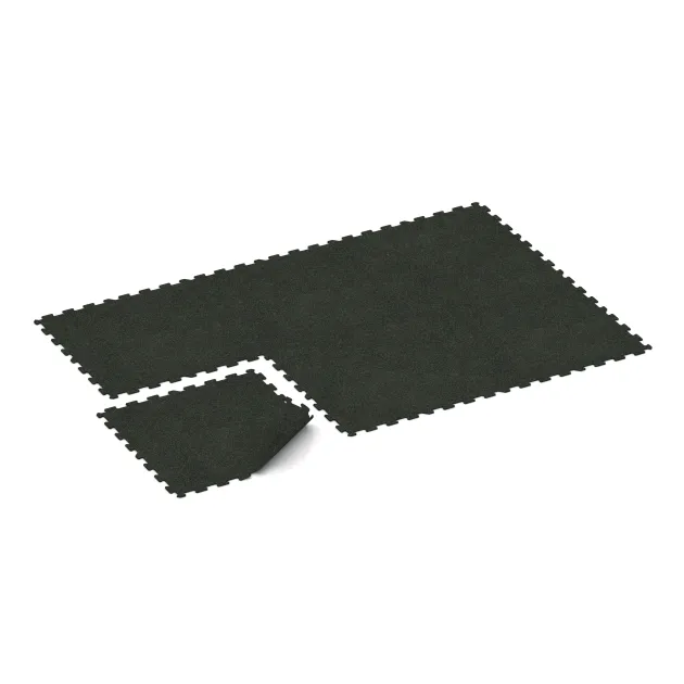 Typische Verlegung oder Einbausituation für den Artikel 1058 von WARCO - Fitness Floor Compact, Farbton Light Green Speckled in der Abmessung 970 x 970 x 8 mm.