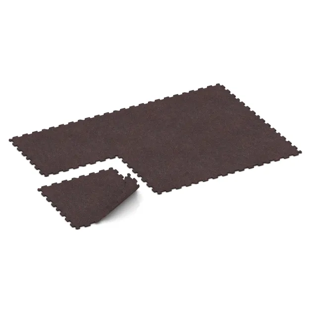 Typische Verlegung oder Einbausituation für den Artikel 1126 von WARCO - Fitness Floor Compact, Farbton Light Red Speckled in der Abmessung 970 x 970 x 16 mm.