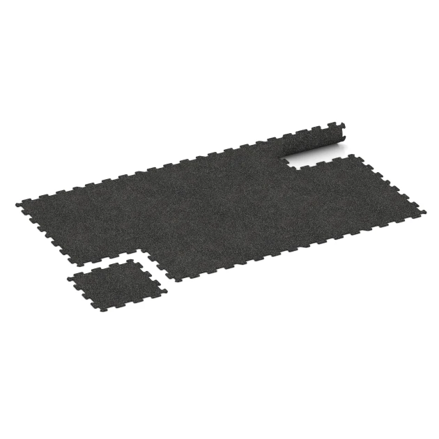 Typische Verlegung oder Einbausituation für den Artikel 0920 von WARCO - Fitness Floor Compact, Farbton Light Grey Speckled in der Abmessung 485 x 485 x 8 mm | 0,235 m².