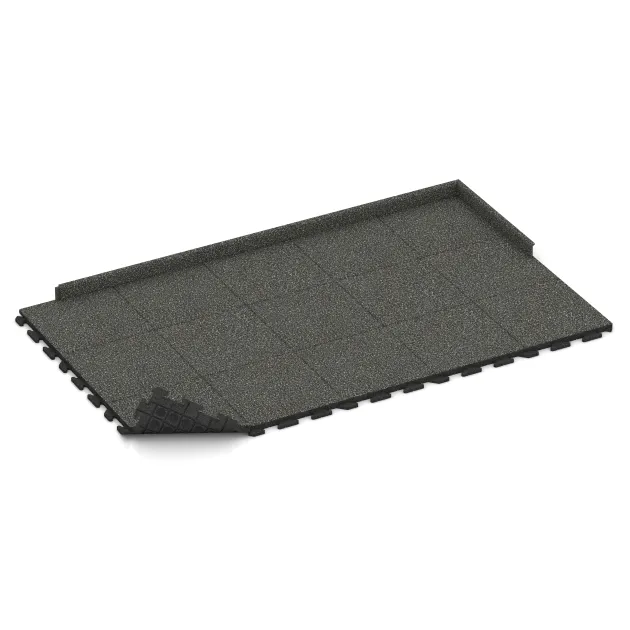Typische Verlegung oder Einbausituation für den Artikel 1339 von WARCO - Pool Decking Tile Classic, Farbton Dark Grey Granite in der Abmessung 500 x 500 x 40 mm.
