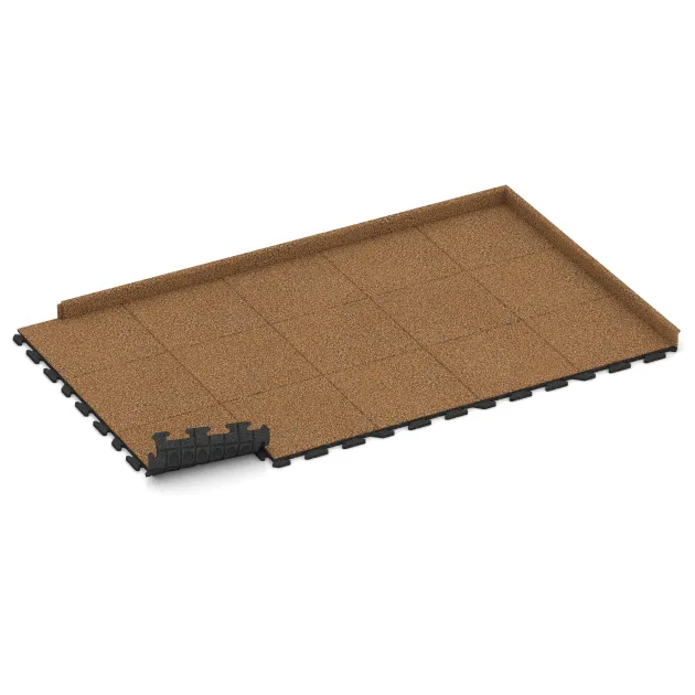 Typische Verlegung oder Einbausituation für den Artikel 1210 von WARCO - Pool Decking Tile Classic, Farbton Terra Cotta in der Abmessung 500 x 500 x 30 mm.