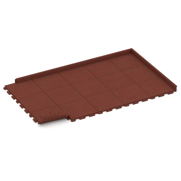 Typische Verlegung oder Einbausituation für den Artikel 5963 von WARCO - Event Floor, Farbton Brick red in der Abmessung 500 x 500 x 30 mm.