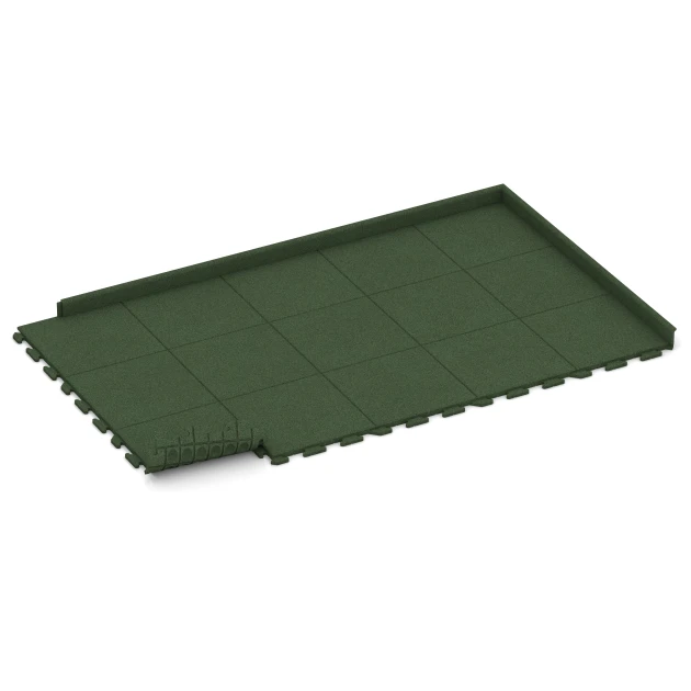 Typische Verlegung oder Einbausituation für den Artikel 1250 von WARCO - Outdoor Tile Classic, Farbton Grass green in der Abmessung 500 x 500 x 30 mm.