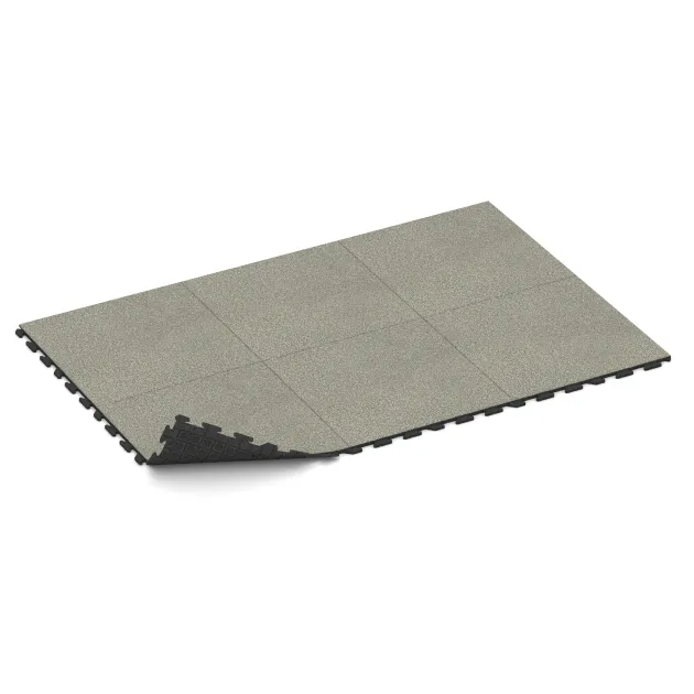 Typische Verlegung oder Einbausituation für den Artikel 1572 von WARCO - Playground flooring, Farbton Light Granite in der Abmessung 1000 x 1000 x 30 mm.
