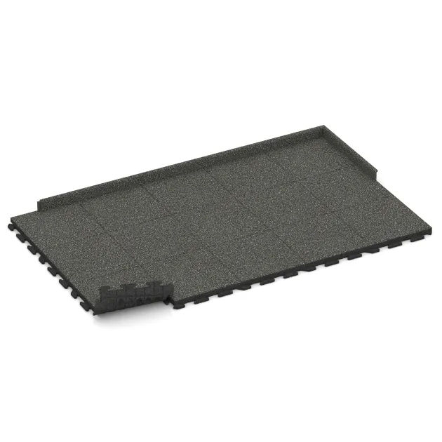 Typische Verlegung oder Einbausituation für den Artikel 1427 von WARCO - Terrace tile Classic, Farbton Dark Grey Granite in der Abmessung 500 x 500 x 50 mm.