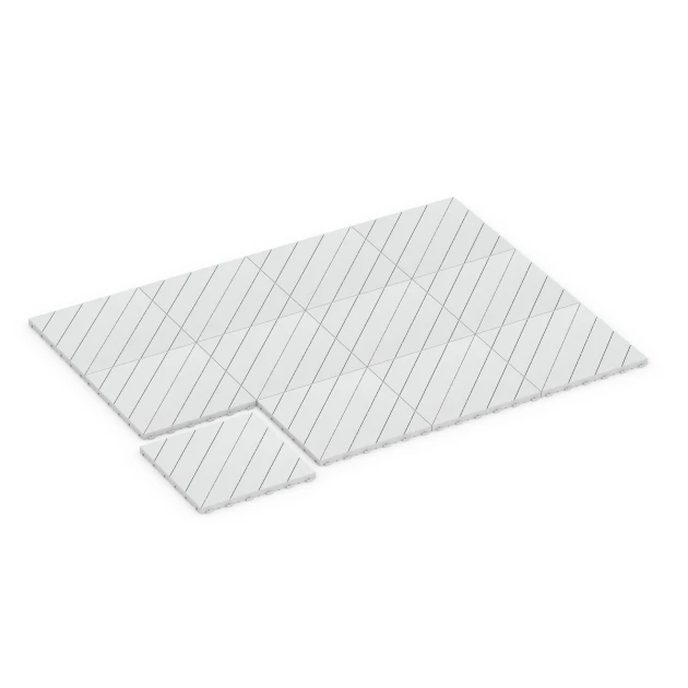 Typische Verlegung oder Einbausituation für den Artikel 6328 von WARCO - Herringbone – Deck Tile, Farbton Chalk in der Abmessung 38,5 x 38,5 x 2 cm.