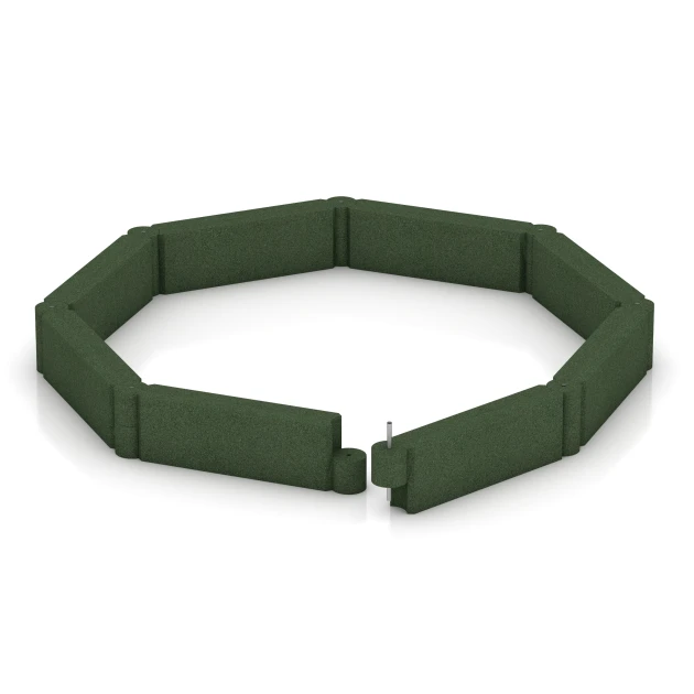 Typische Verlegung oder Einbausituation für den Artikel 2576 von WARCO - Rubber Border Block, Farbton Grass green in der Abmessung 100 x 15 x 30 cm.