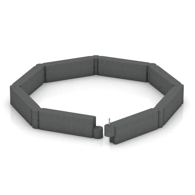 Typische Verlegung oder Einbausituation für den Artikel 2577 von WARCO - Border stone chain element, Farbton Slate grey in der Abmessung 1000 x 300 x 154 mm.