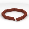 Typische Verlegung oder Einbausituation für den Artikel 6640 von WARCO - Rubber edge restraint, Farbton Brick red in der Abmessung 100 x 15 x 30 cm.