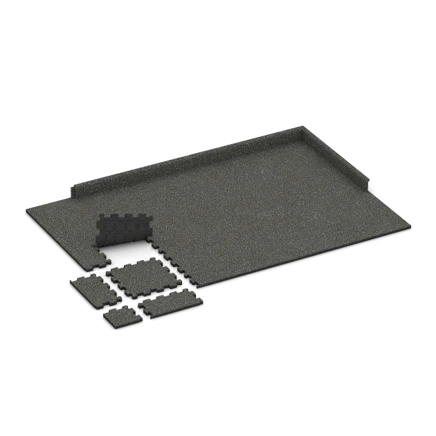 Typische Verlegung oder Einbausituation für den Artikel 5736 von WARCO - Exhibition floor interlocking tile, Farbton Dark Grey Granite in der Abmessung 30,6 x 30,6 x 2 cm | 0,094 m².