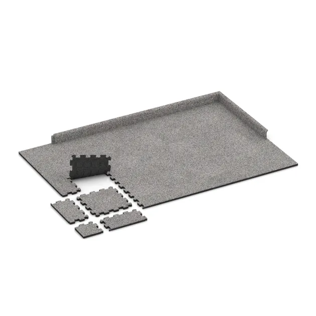 Typische Verlegung oder Einbausituation für den Artikel 5424 von WARCO - Stair covering, Farbton Light Granite in der Abmessung 306 x 306 x 20 mm.