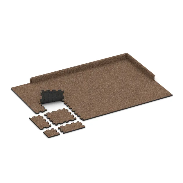Typische Verlegung oder Einbausituation für den Artikel 3853 von WARCO - Pool Decking Tile Seamless, Farbton Bark & Bast in der Abmessung 306 x 306 x 20 mm.