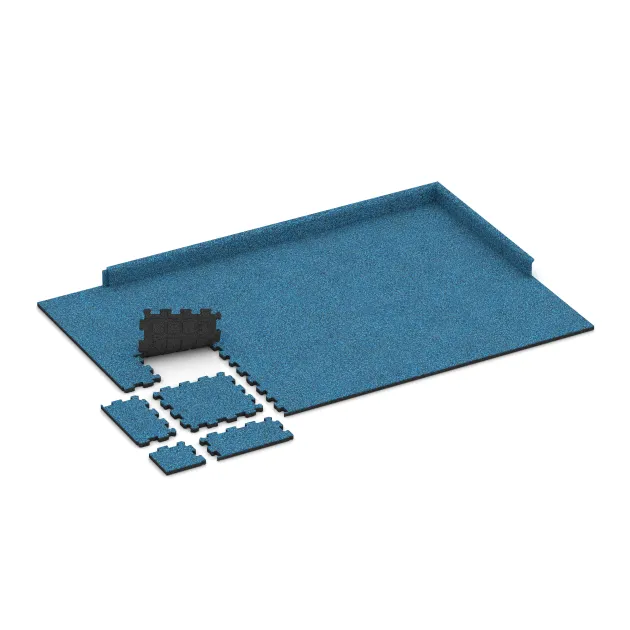 Typische Verlegung oder Einbausituation für den Artikel 3858 von WARCO - Pool Decking Tile Seamless, Farbton Atlantic in der Abmessung 306 x 306 x 20 mm.