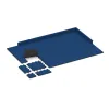 Typische Verlegung oder Einbausituation für den Artikel 6002 von WARCO - Rubber click tile, Farbton Gentian Blue in der Abmessung 306 x 306 x 20 mm.