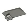 Typische Verlegung oder Einbausituation für den Artikel 4268 von WARCO - Rubber click tile, Farbton Gray Granite in der Abmessung 306 x 306 x 30 mm.