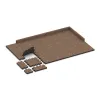 Typische Verlegung oder Einbausituation für den Artikel 4276 von WARCO - Rubber click tile, Farbton Bark & Bast in der Abmessung 306 x 306 x 30 mm.