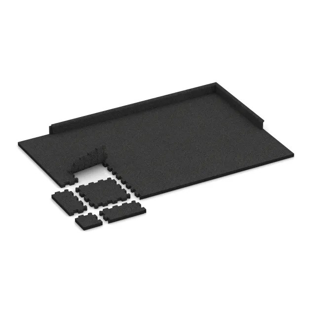 Typische Verlegung oder Einbausituation für den Artikel 5270 von WARCO - Deck tile, Farbton Anthracite in der Abmessung 306 x 306 x 30 mm.