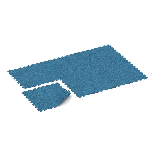 Typische Verlegung oder Einbausituation für den Artikel 1029 von WARCO - Fitness Floor Compact, Farbton Atlantic in der Abmessung 970 x 970 x 8 mm.