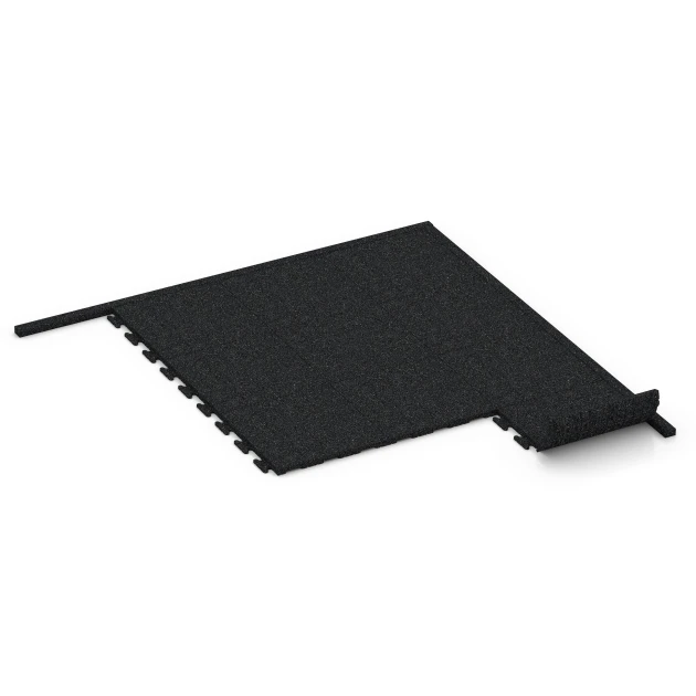 Typische Verlegung oder Einbausituation für den Artikel 3784 von WARCO - Rubber Kerb, Farbton Anthracite in der Abmessung 100 x 5 x 25 cm.