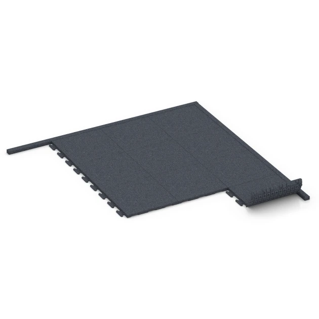 Typische Verlegung oder Einbausituation für den Artikel 6213 von WARCO - Rubber Kerb, Farbton Slate grey in der Abmessung 100 x 5 x 25 cm.