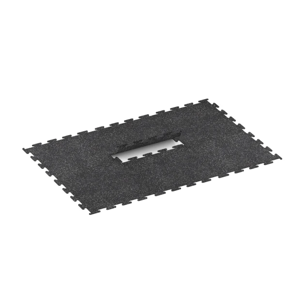 Typische Verlegung oder Einbausituation für den Artikel 3776 von WARCO - Fitness Performance Elite Training Floor, Farbton Light Grey Speckled in der Abmessung 100 x 100 x 1 cm | 1,00 m².