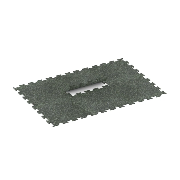Typische Verlegung oder Einbausituation für den Artikel 3755 von WARCO - Fitness Performance Elite Training Floor, Farbton Light Green Speckled in der Abmessung 100 x 100 x 1 cm | 1,00 m².