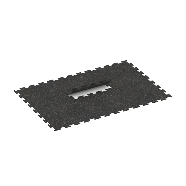 Typische Verlegung oder Einbausituation für den Artikel 3752 von WARCO - Fitness Performance Elite Training Floor, Farbton Light Yellow Speckled in der Abmessung 100 x 100 x 1 cm | 1,00 m².