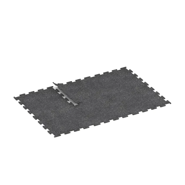 Typische Verlegung oder Einbausituation für den Artikel 3777 von WARCO - Fitness Performance Elite Training Floor, Farbton Light Grey Speckled in der Abmessung 1000 x 1000 x 15 mm.