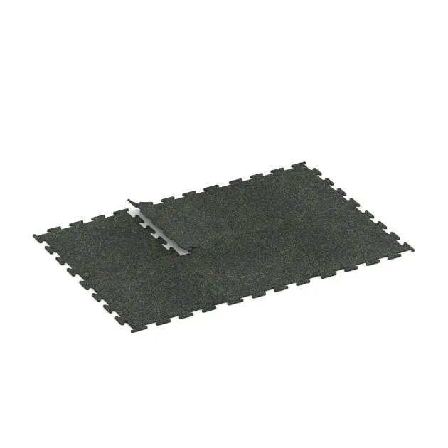 Typische Verlegung oder Einbausituation für den Artikel 3759 von WARCO - Fitness Performance Elite Training Floor, Farbton Light Green Speckled in der Abmessung 1000 x 1000 x 15 mm.