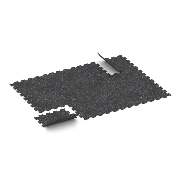 Typische Verlegung oder Einbausituation für den Artikel 3779 von WARCO - Fitness Performance Elite Training Floor, Farbton Light Grey Speckled in der Abmessung 500 x 500 x 10 mm.