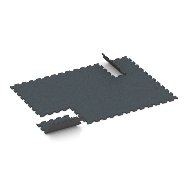 Typische Verlegung oder Einbausituation für den Artikel 6167 von WARCO - Fitness Performance Elite Training Floor, Farbton Fern Green in der Abmessung 50 x 50 x 2 cm | 0,25 m².
