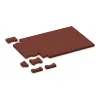 Typische Verlegung oder Einbausituation für den Artikel 4460 von WARCO - Rubber H-block paving, Farbton Brick red in der Abmessung 200 x 165 x 43 mm.