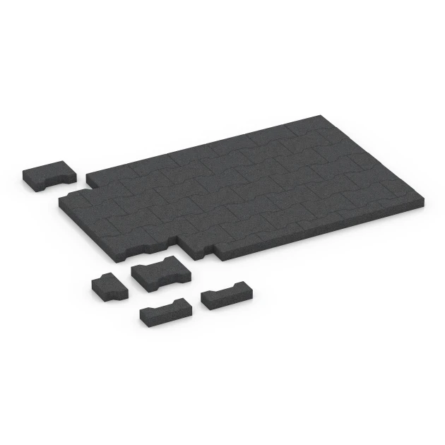 Typische Verlegung oder Einbausituation für den Artikel 7068 von WARCO - Block Paving, Farbton Anthracite in der Abmessung 20 x 16,5 x 4,5 cm | 0,0278 m².