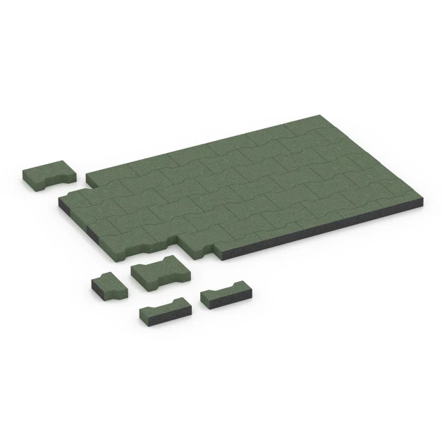Typische Verlegung oder Einbausituation für den Artikel 7070 von WARCO - Block Paving, Farbton Grass green in der Abmessung 20 x 16,5 x 4,5 cm | 0,0278 m².