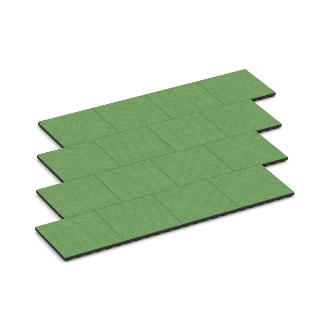 Typische Verlegung oder Einbausituation für den Artikel 6133 von WARCO - Playground safety tile – CFH 125 cm, Farbton Linden green in der Abmessung 50 x 50 x 4 cm.