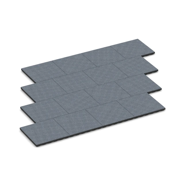 Typische Verlegung oder Einbausituation für den Artikel 6134 von WARCO - Playground safety tile – CFH 125 cm, Farbton Graphite grey in der Abmessung 50 x 50 x 4 cm.