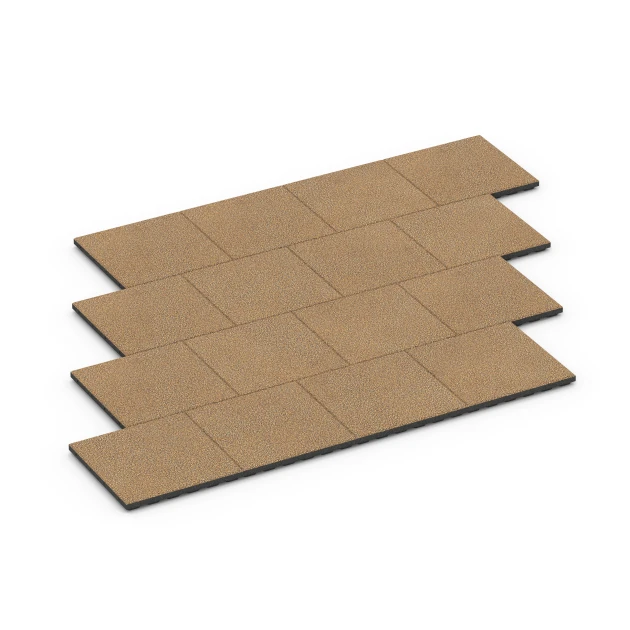 Typische Verlegung oder Einbausituation für den Artikel 6430 von WARCO - Playground safety tile – CFH 120 cm, Farbton Rattan in der Abmessung 50 x 50 x 4 cm.