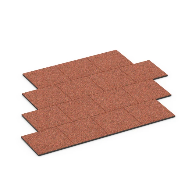 Typische Verlegung oder Einbausituation für den Artikel 6417 von WARCO - Playground safety tile – CFH 90 cm, Farbton Embers in der Abmessung 50 x 50 x 3 cm.