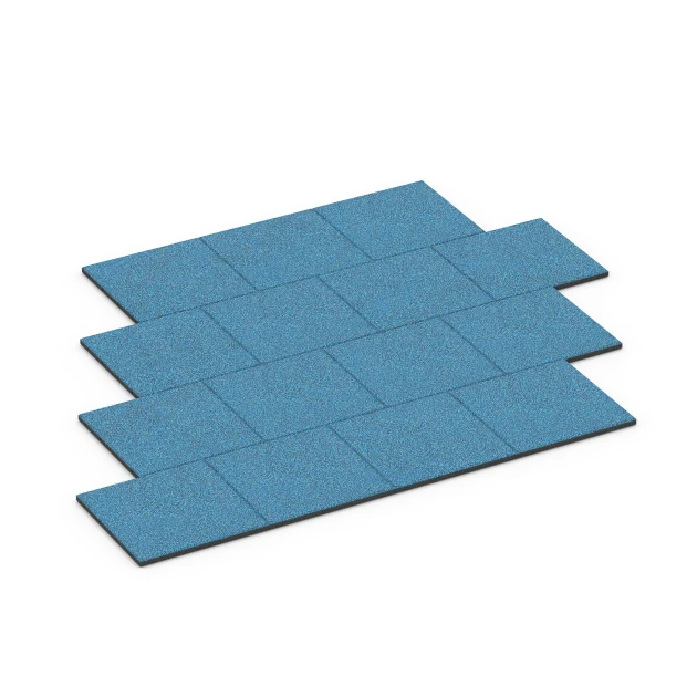 Typische Verlegung oder Einbausituation für den Artikel 6420 von WARCO - Playground safety tile – CFH 90 cm, Farbton Atlantic in der Abmessung 50 x 50 x 3 cm.