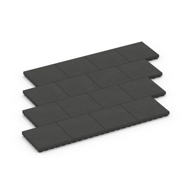 Typische Verlegung oder Einbausituation für den Artikel 6139 von WARCO - Playground safety tile – CFH 205 cm, Farbton Anthracite in der Abmessung 50 x 50 x 7 cm.