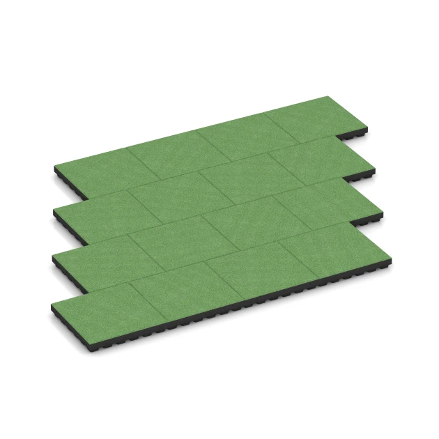 Typische Verlegung oder Einbausituation für den Artikel 6141 von WARCO - Playground safety tile – CFH 205 cm, Farbton Linden green in der Abmessung 50 x 50 x 7 cm.