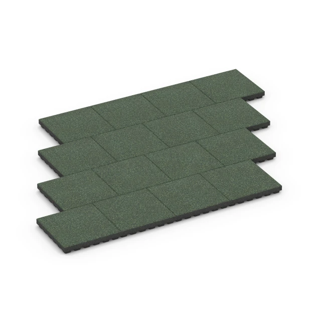 Typische Verlegung oder Einbausituation für den Artikel 6442 von WARCO - Playground safety tile – CFH 210 cm, Farbton English Lawn in der Abmessung 50 x 50 x 7 cm.