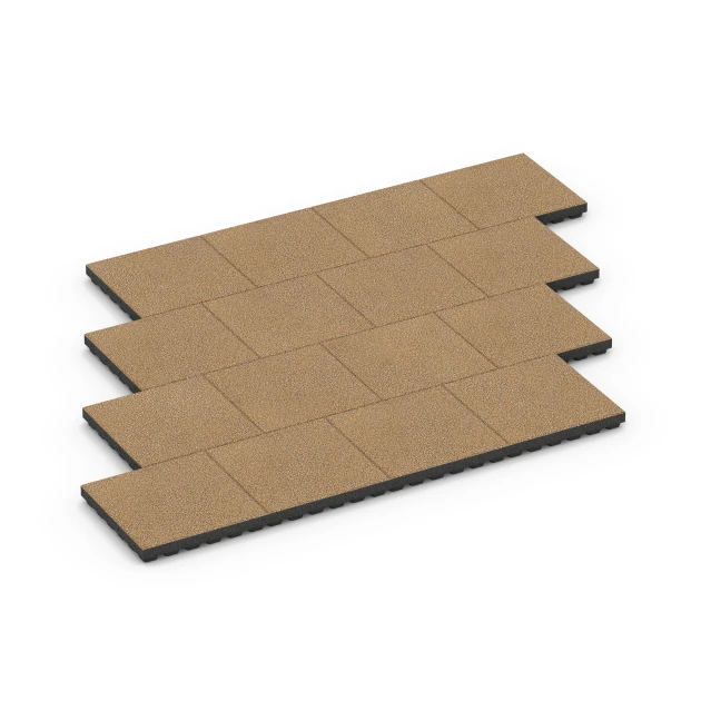 Typische Verlegung oder Einbausituation für den Artikel 6448 von WARCO - Playground safety tile – CFH 210 cm, Farbton Rattan in der Abmessung 50 x 50 x 7 cm.