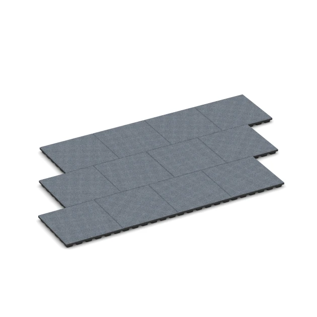 Typische Verlegung oder Einbausituation für den Artikel 6294 von WARCO - Playground Safety Tiles, Farbton Graphite grey in der Abmessung 50 x 50 x 4,8 cm.