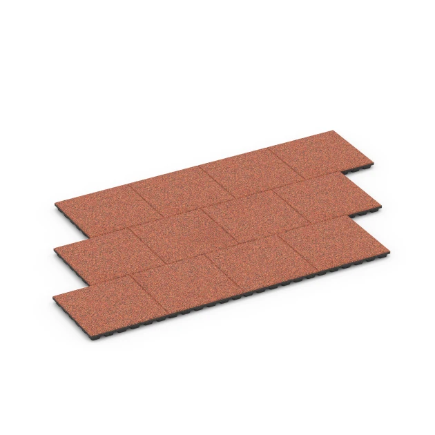 Typische Verlegung oder Einbausituation für den Artikel 6435 von WARCO - Playground safety tile – CFH 160 cm, Farbton Embers in der Abmessung 50 x 50 x 4,8 cm.
