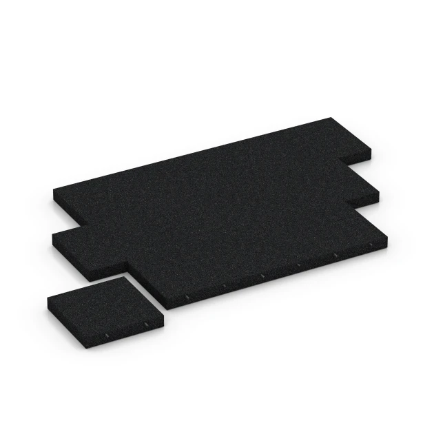 Typische Verlegung oder Einbausituation für den Artikel 6271 von WARCO - Playground safety tile – 230 cm, Farbton Anthracite in der Abmessung 50 x 50 x 8 cm.