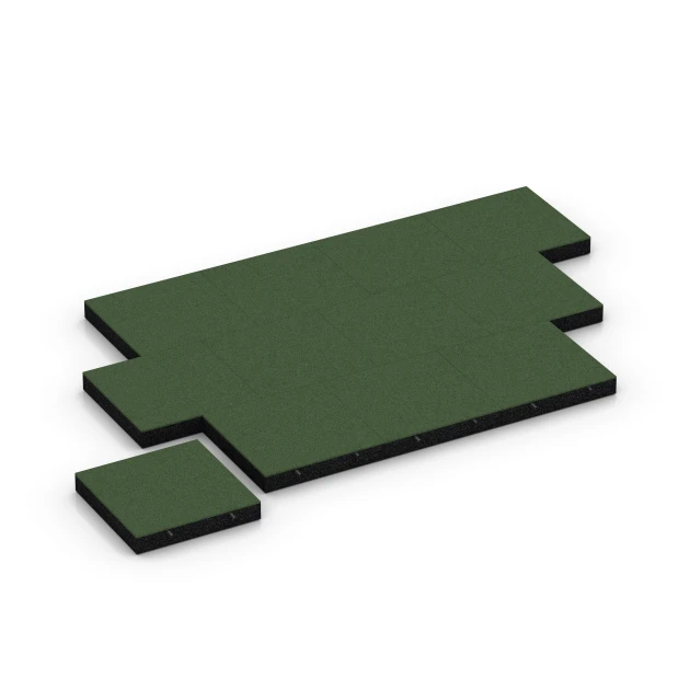 Typische Verlegung oder Einbausituation für den Artikel 6207 von WARCO - Playground Safety Tiles, Farbton Grass green in der Abmessung 50 x 50 x 8 cm.